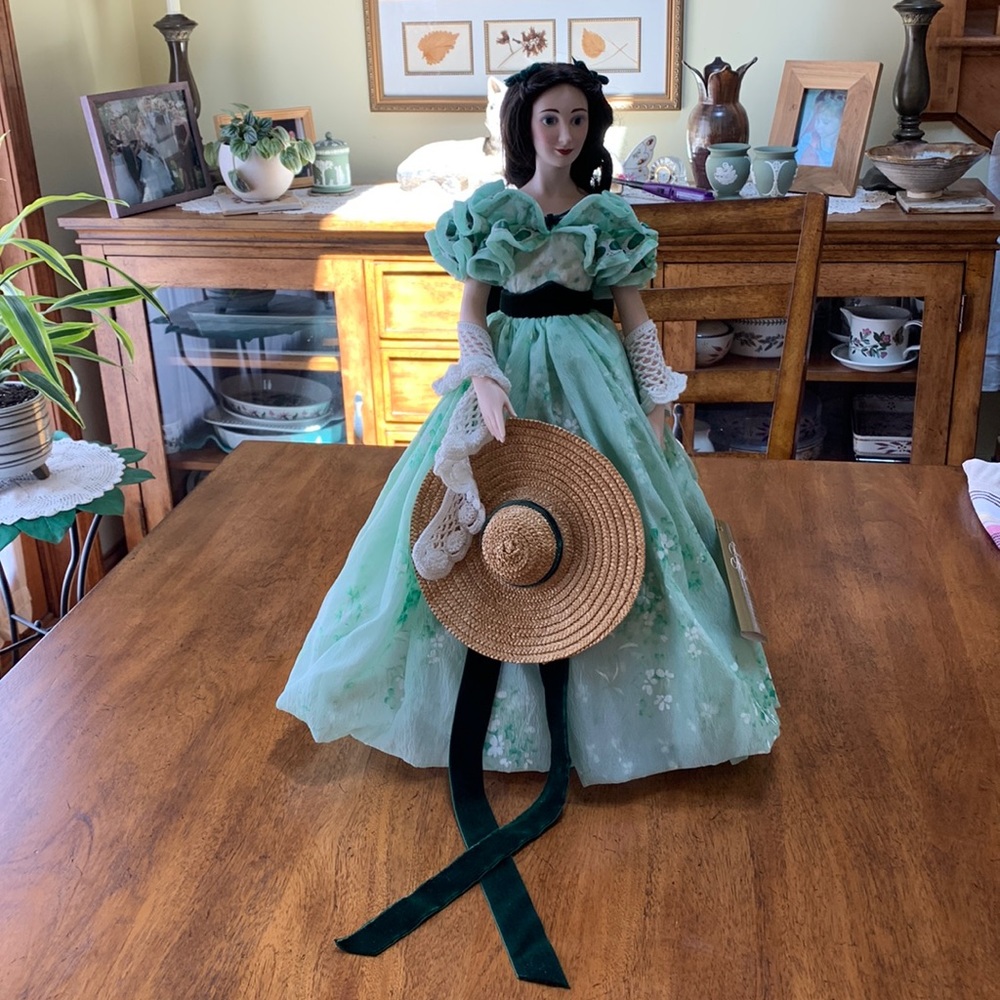 Gone With the Wind Scarlet O’Hara 19 inches fine bisque porcelain doll